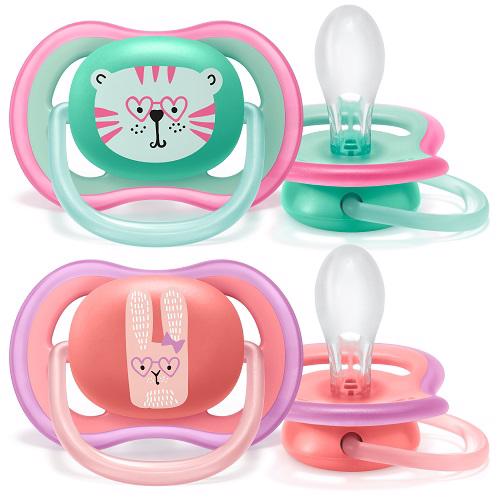Avent cumlík ultra air 18+m dievča/žirafa 2 ks