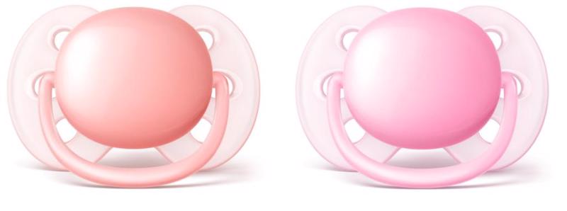 Avent cumlík Ultrasoft 0-6 m 2 ks dievča