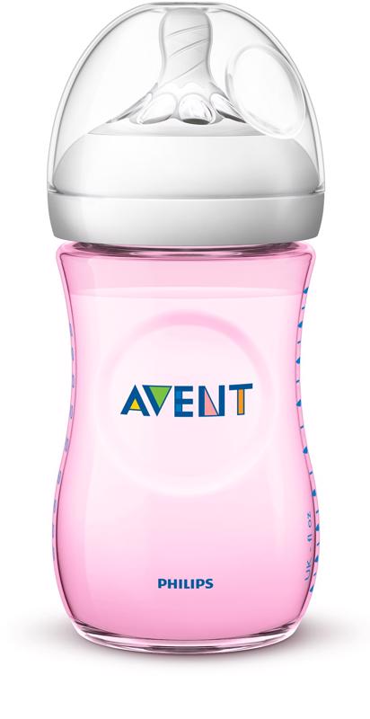 Avent fľaša 260ml Natural.2 PP ružová
