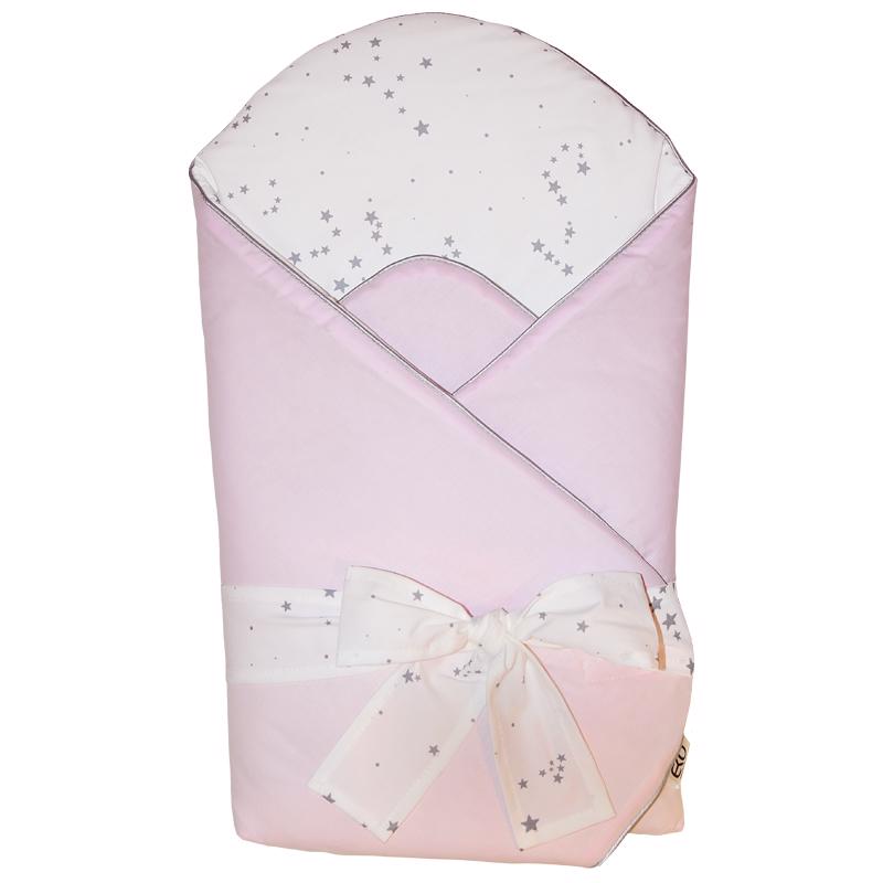 Zavinovačka bavlnená s potlačou a kokosovým vnútrom Light Pink