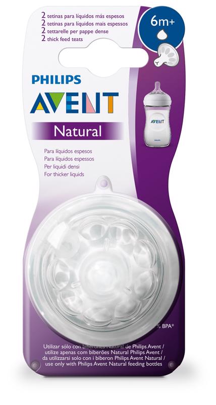 Avent cumlík Natural.2 na kašu od 6 m 2 ks