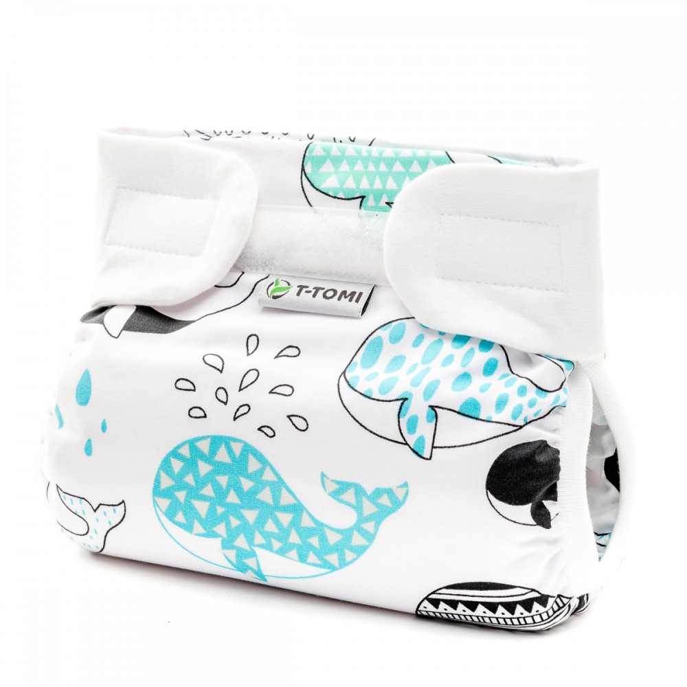 ORTOPEDICKÉ ABDUKČNÉ NOHAVIČKY - SUCHÝ ZIPS, WHALES (5-9KG)