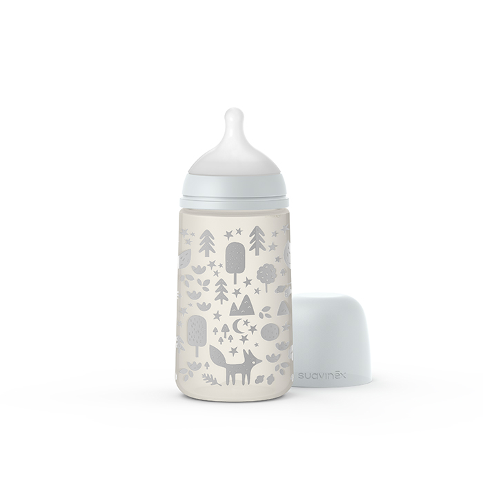 SUAVINEX DOJČENSKÁ FĽAŠA 270 ml M FOX - STRIEBORNA