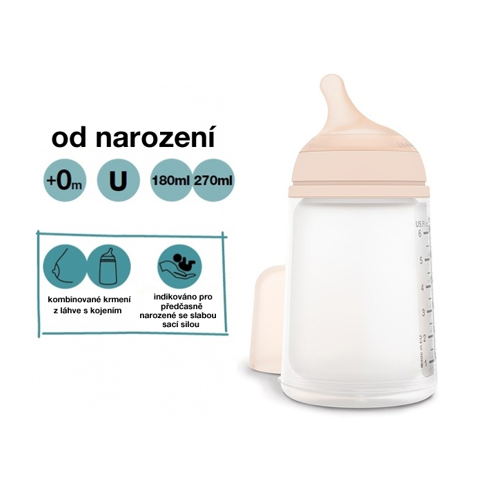 ZERO ZERO anti-koliková fľaša 180ml S