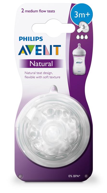 Avent cumlík Natural.2 stredný, 2 ks