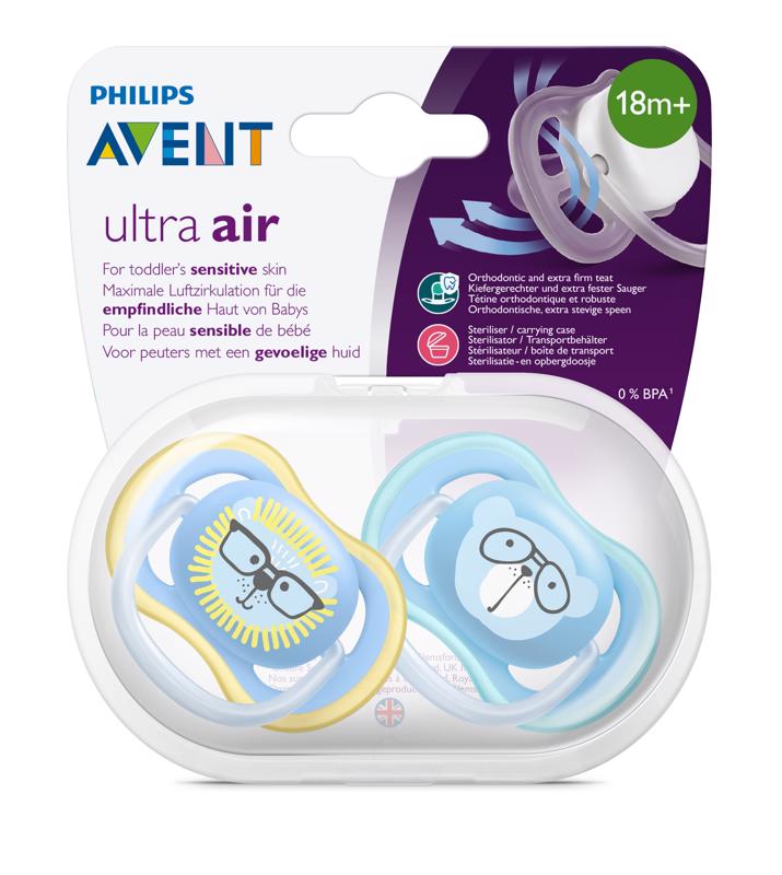 Avent cumlík ultra air 18+m chlapec/lev 2 ks