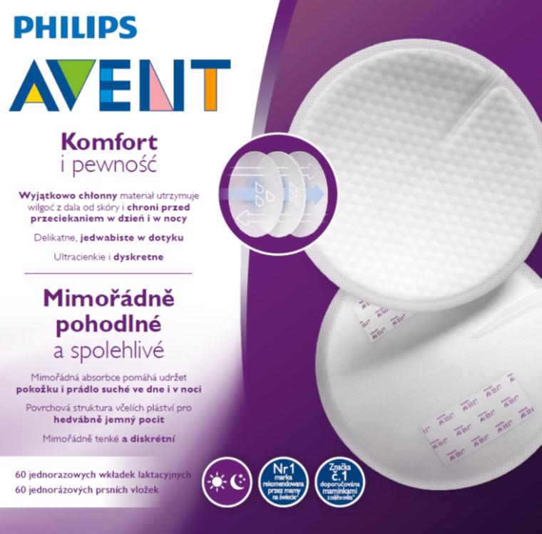 Avent prsné vložky jednorazové 60 ks