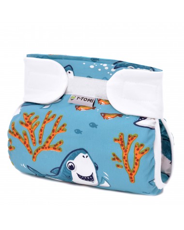 ORTOPEDICKÉ ABDUKČNÉ NOHAVIČKY - SUCHÝ ZIPS, SHARKS (5-9KG)