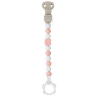 Klip silikónový Lapidou light pink-white