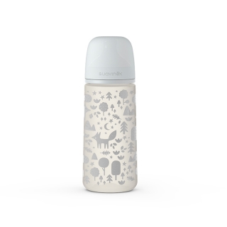 SUAVINEX DOJČENSKÁ FĽAŠA 360 ml L FOX - STRIEBORNA