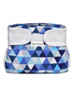ORTOPEDICKÉ ABDUKČNÉ NOHAVIČKY - SUCHÝ ZIPS, BLUE TRIANGLES (3-6KG)